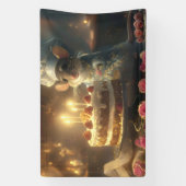 Verjaardagstaart van Fabulous Mice Baker Spandoek (Verticaal)