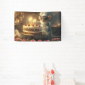 Verjaardagstaart van Fabulous Mice Baker Spandoek (Insitu)