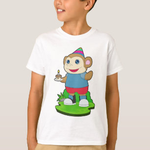 Verjaardagstaart voor apen t-shirt