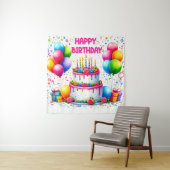 Verjaardagstaart  wandkleed (In situ)