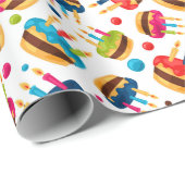 Verjaardagstaarten Cadeaupapier (Rol Hoek)