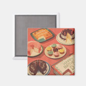  verjaardagstaarten magneet (Voorkant / Achterkant)