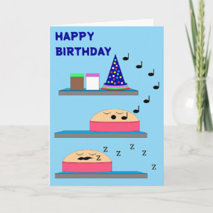 Verjaardagstaarten wachten om te worden bevroren:  kaart