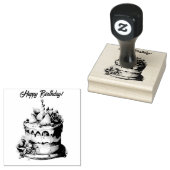 Verjaardagstaartkaarsen Rubberstempel (Gestempeld)