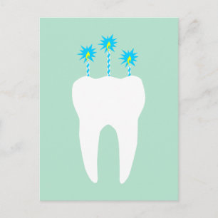 Verjaardagstand met Kaarsen Uitnodiging Briefkaart