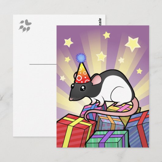 Verjaardagstarief Briefkaart (Voorkant / Achterkant)