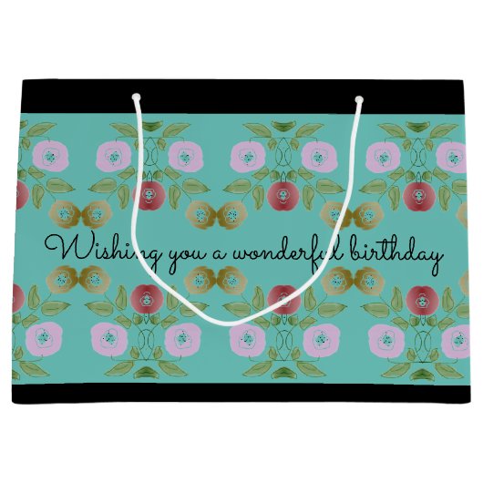  Verjaardagstas Groot Cadeauzakje (Voorkant)