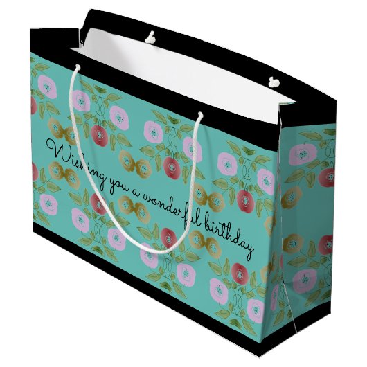  Verjaardagstas Groot Cadeauzakje (Achterkant Gekanteld)