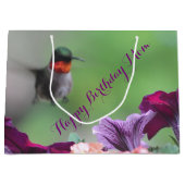 Verjaardagstas Hummingbird Large Cadeautasje (Voorkant)