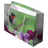 Verjaardagstas Hummingbird Large Cadeautasje (Voorkant Gekanteld)