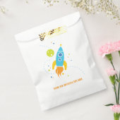 Verjaardagstas Moon Rocket Bedankzakje (Gezegeld)