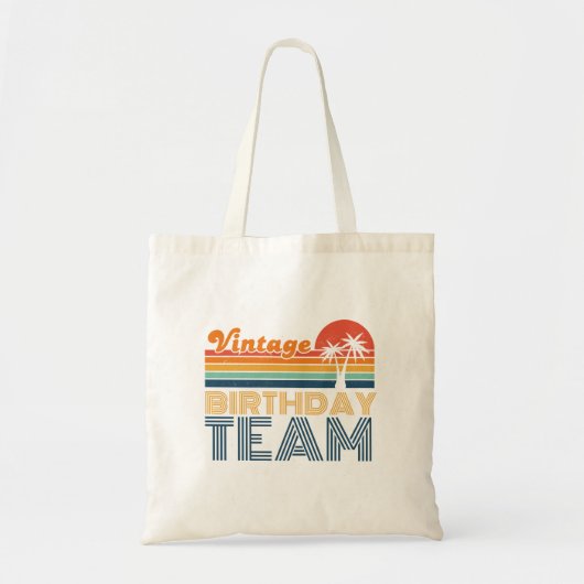 VERJAARDAGSTEAM TOTE BAG (Voorkant)