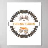 Verjaardagsteken tankstation poster (Voorkant)