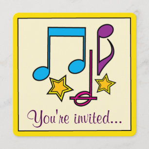 Verjaardagstheater, musical of filmfeest met notit kaart