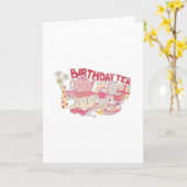 verjaardagsthee kaart (Gele Bloem)