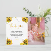 verjaardagsthema verjaardag van bijen Dank je cred Kaart (Staand voorkant)