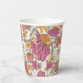 verjaardagsthema Wildflower Girl Papieren Bekers (Rechts)