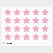 Verjaardagsticker mama | Roze ster Sticker (Vel)