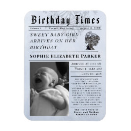 Verjaardagstijden Nieuwe geboorte Magneet