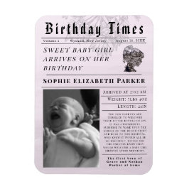 Verjaardagstijden Nieuwe geboorte Magneet