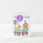 Verjaardagstrein 2e Verjaardag T-shirts en Gifts Matglas Koffiemok (Center)