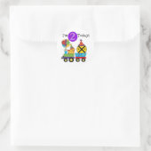 Verjaardagstrein 2e Verjaardag T-shirts en Gifts Ronde Sticker (Tas)