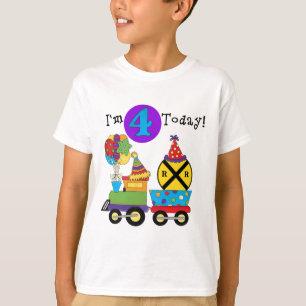 Verjaardagstrein 4e Verjaardag Tshirts en geschenk