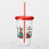 Verjaardagstrein acryl drinkbeker (Rechts)