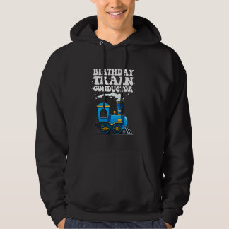 Verjaardagstreinconducteur Jongens Kinder Partij F Hoodie