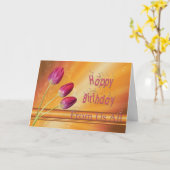 Verjaardagstulpen van ons allemaal kaart (Gele Bloem)