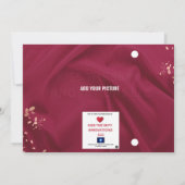 VERJAARDAGSUITNODIGING 2 BEWAAR DE DATUM KAART (Achterkant)