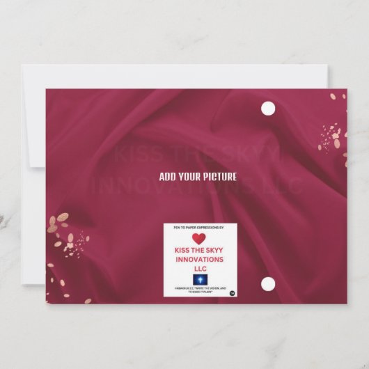 VERJAARDAGSUITNODIGING 2 BEWAAR DE DATUM KAART (Achterkant)