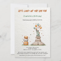 Verjaardagsuitnodiging 4 juli – Schattigee Vrijhei