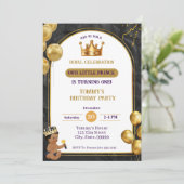 Verjaardagsuitnodiging Afrikaanse Amerikaanse Jong Kaart (Staand voorkant)