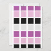 Verjaardagsuitnodiging Artist Party Palette Paars Kaart (Achterkant)