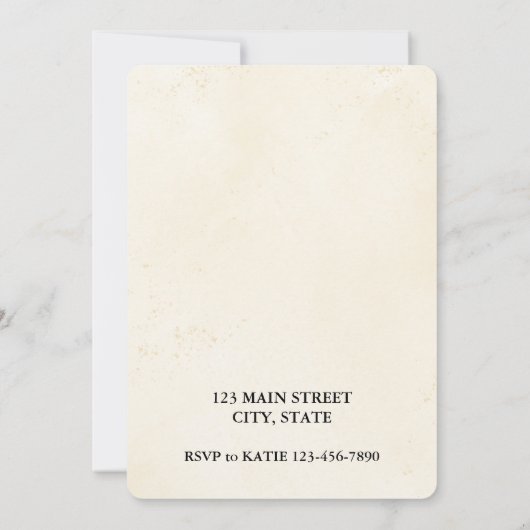 Verjaardagsuitnodiging Beer met ballon Kaart (Achterkant)