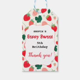Verjaardagsuitnodiging Berry Sweet Cadeaulabel