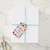 Verjaardagsuitnodiging Berry Zoet Cadeaulabel (Met Touw)