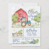🎉🚜 Verjaardagsuitnodiging Boerderijvriendjes Kaart (Voorkant)