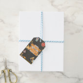 Verjaardagsuitnodiging bouw cadeaulabel (Met Touw)