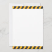 Verjaardagsuitnodiging bouw kaart (Achterkant)