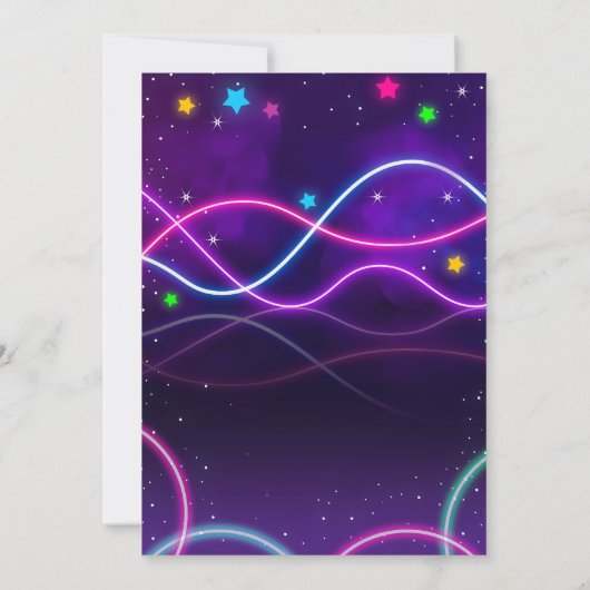 Verjaardagsuitnodiging Bowling Meisje Kaart (Achterkant)