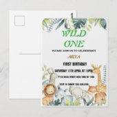 Verjaardagsuitnodiging Briefkaart (Voorkant / Achterkant)