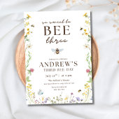 Verjaardagsuitnodiging Bumble Bee 3e verjaardagsfe