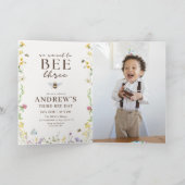 Verjaardagsuitnodiging Bumble Bee 3e verjaardagsfe (Binnen)