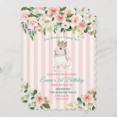 VERJAARDAGSUITNODIGING - Bunny Watercolor voor elk Kaart (Voorkant / Achterkant)