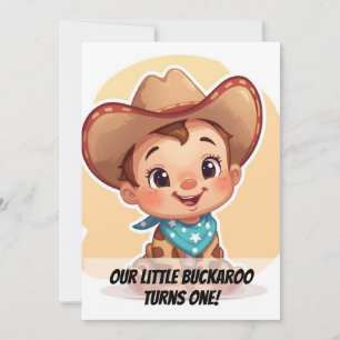 Verjaardagsuitnodiging Country Farm Baby Kaart