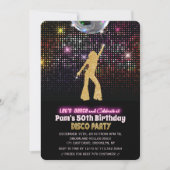 VERJAARDAGSUITNODIGING DISCO FEest - voor elke lee Kaart (Voorkant)