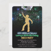 VERJAARDAGSUITNODIGING DISCO FEest - voor elke lee Kaart (Voorkant)