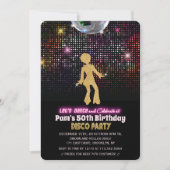 VERJAARDAGSUITNODIGING DISCO FEest - voor elke lee Kaart (Voorkant)